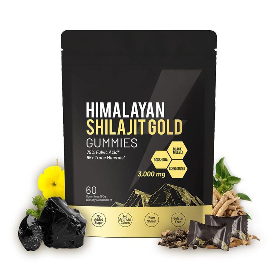 Himalayan Shilajit Gummies Gummies Elixir Alixir של הטבע