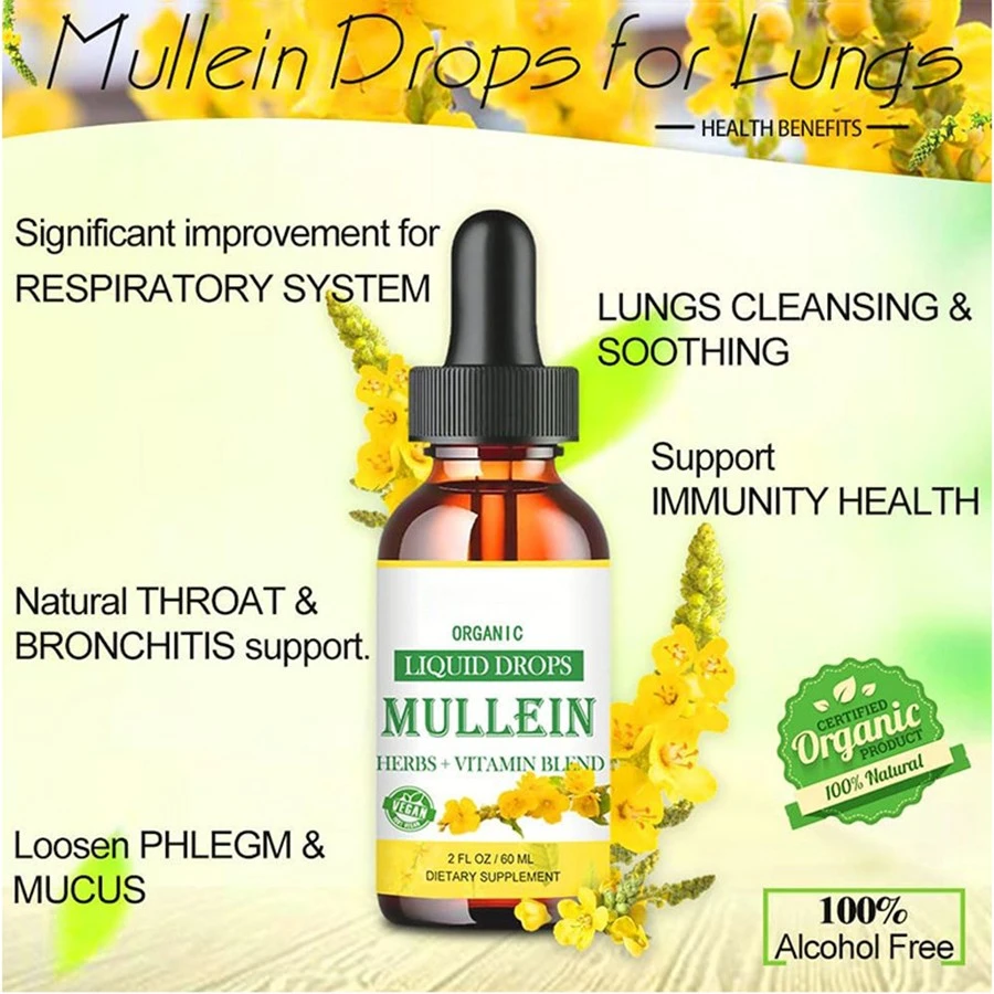 Mullein Drops For Lungs: All-Natural Liquid Support For Respiratory Wellness​ best