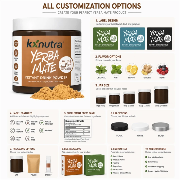 Organic Yerba Mate Powder