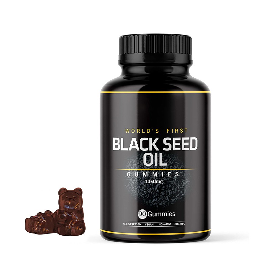 שמן זרע שחור ראשון בעולם גומי גומי של הטבע הבריאות הרב-ממדית תומכים בנוגדי חמצון, חיוניות הוליסטית מגבירה עור